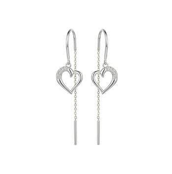 Love Story ørehænger sølv , fra Christina Jewelry & Watches